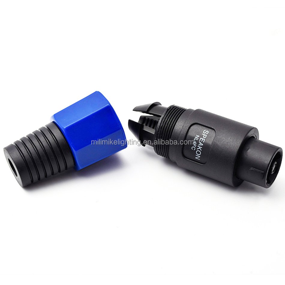 4pin Locking Amp NL4FC Audio Plug Speakon Cable Plug DJ Speaker Power Cable Stereo Plug Female Cable Clamp Type Jack Accessories
